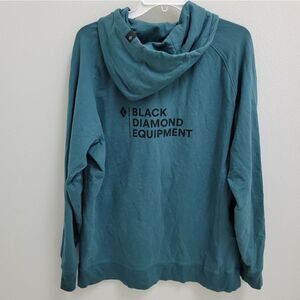 Black Diamond Men's Stacked Logo Full Zip  Hoodie XL